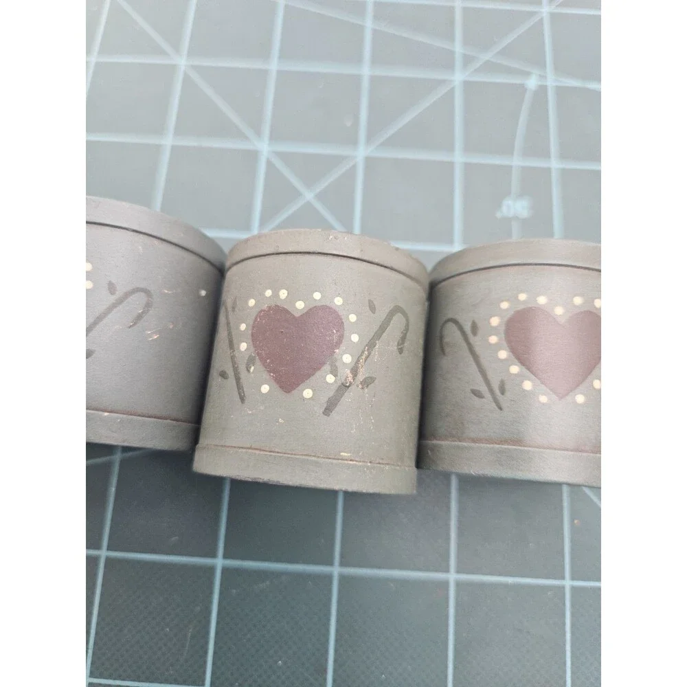 Vintage MCM Audrey Napkin Rings Set of 4 Folk Decor